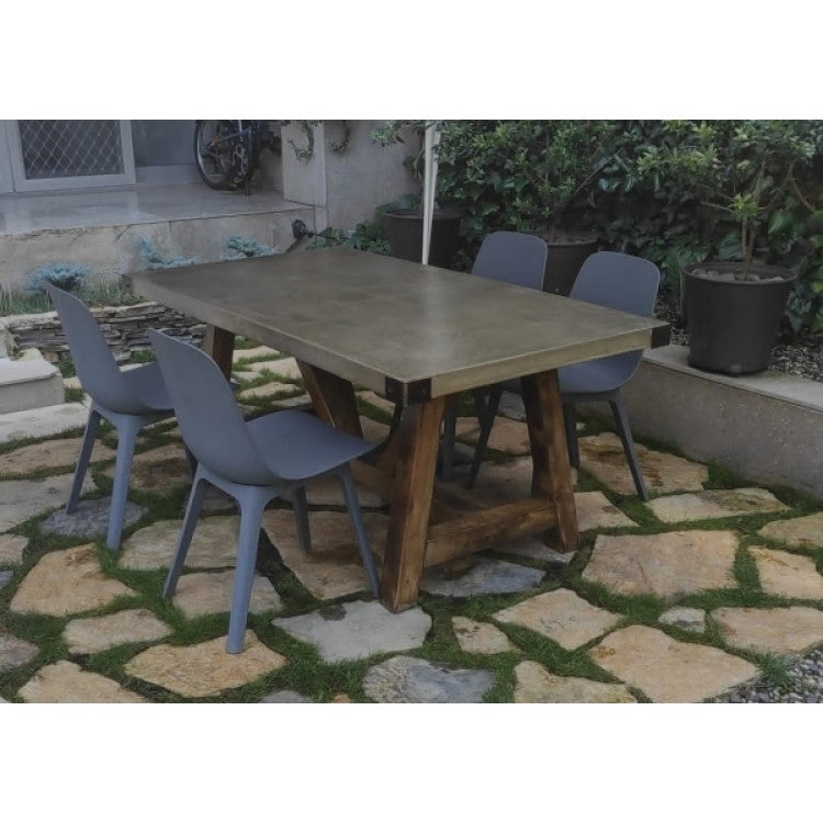 Barocco Valhalla Glass Fiber Reinforced Concrete Dining Table, 43 x 126 – view 13