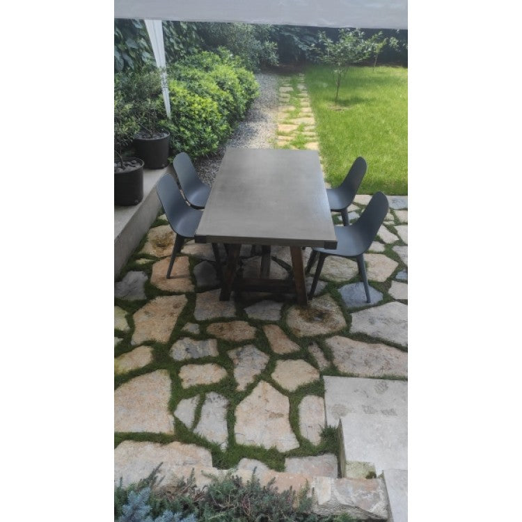 Barocco Valhalla Glass Fiber Reinforced Concrete Dining Table, 43 x 126 – view 23
