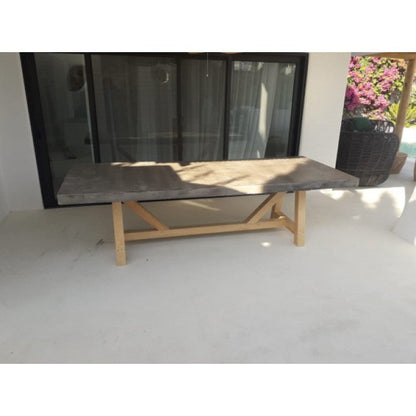 Barocco Valhalla Lightweight Concrete Dining Table, 39 x 110 Inch – view 7