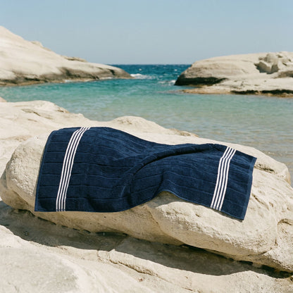 Nautilus Australian Cotton Striped Bath Towels, 600 GSM Towels and Sets – view 45