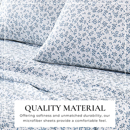 Brushed Microfiber Printed Sheet Set – Baylor Collection – view 59