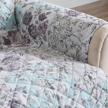 Reversible Floral Patchwork Furniture Protector – Maribel Collection – view 64