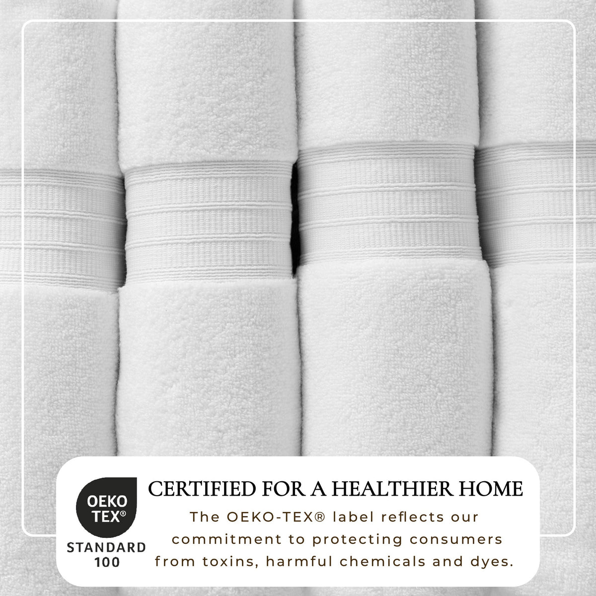 100% Cotton Premium Zero-Twist Bath Towel Set – Chiara Collection – view 10