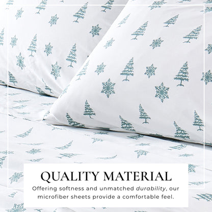 Brushed Microfiber Printed Sheet Set – Baylor Collection – view 49