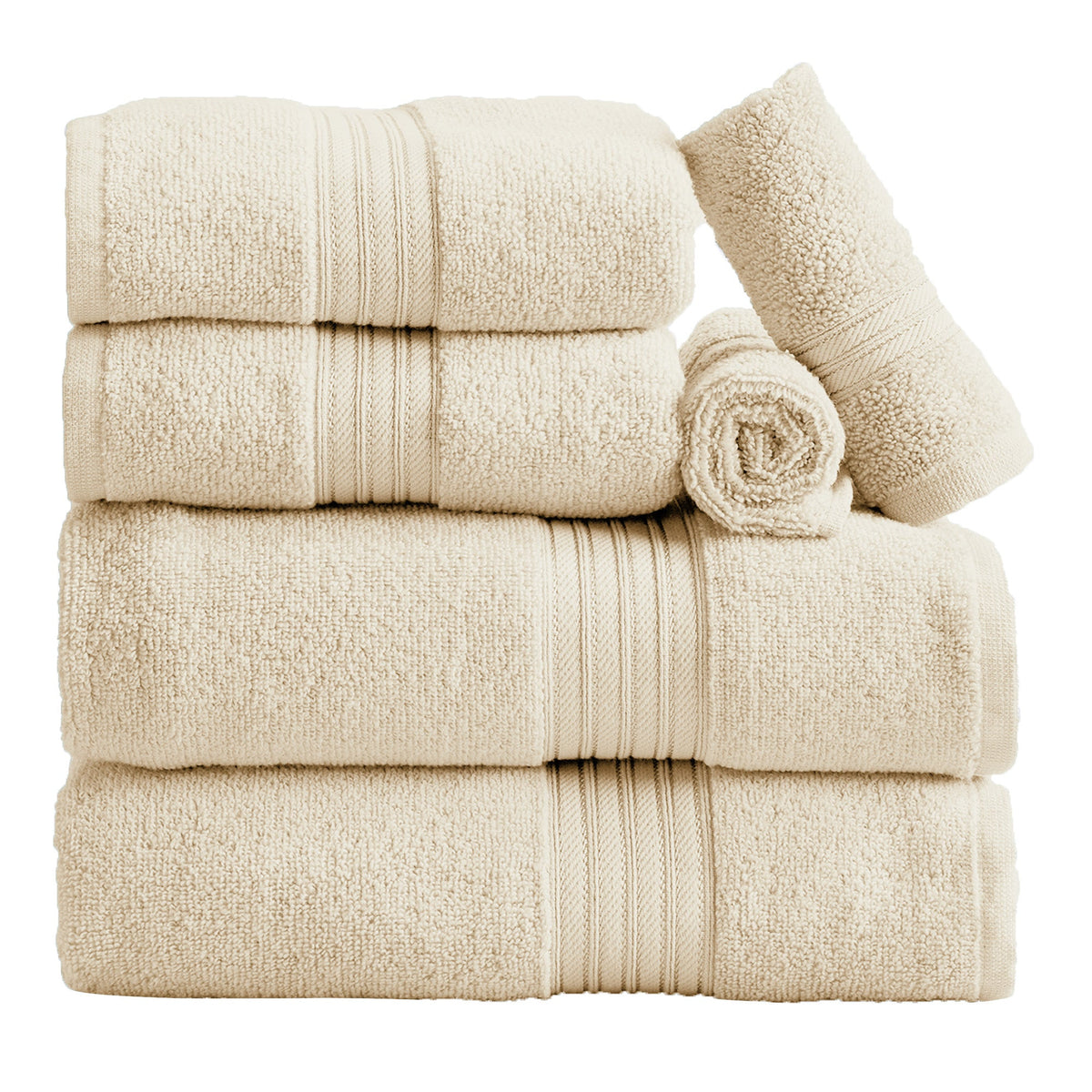Cooper Collection Cotton Terry Bath Towel Set, Lightweight and Soft – view 19