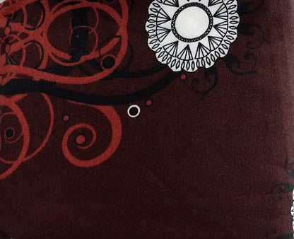 Burgundy Paisley Medallion Polyester Bed Sheet Set – view 5