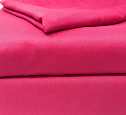 Rose Pink Microfiber Bed Sheet Set with Deep Pocket – view 3