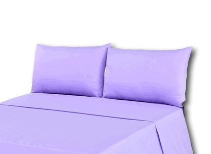 Lavender Purple 100% Cotton Fitted Sheet or Flat Sheet – view 3