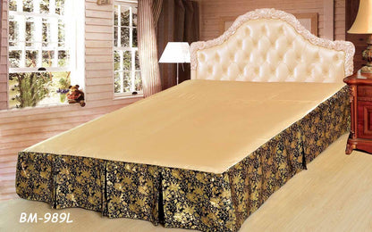 Royal Spring Bloom Floral Pleated Bed Skirt, 14-Inch Drop – view 2