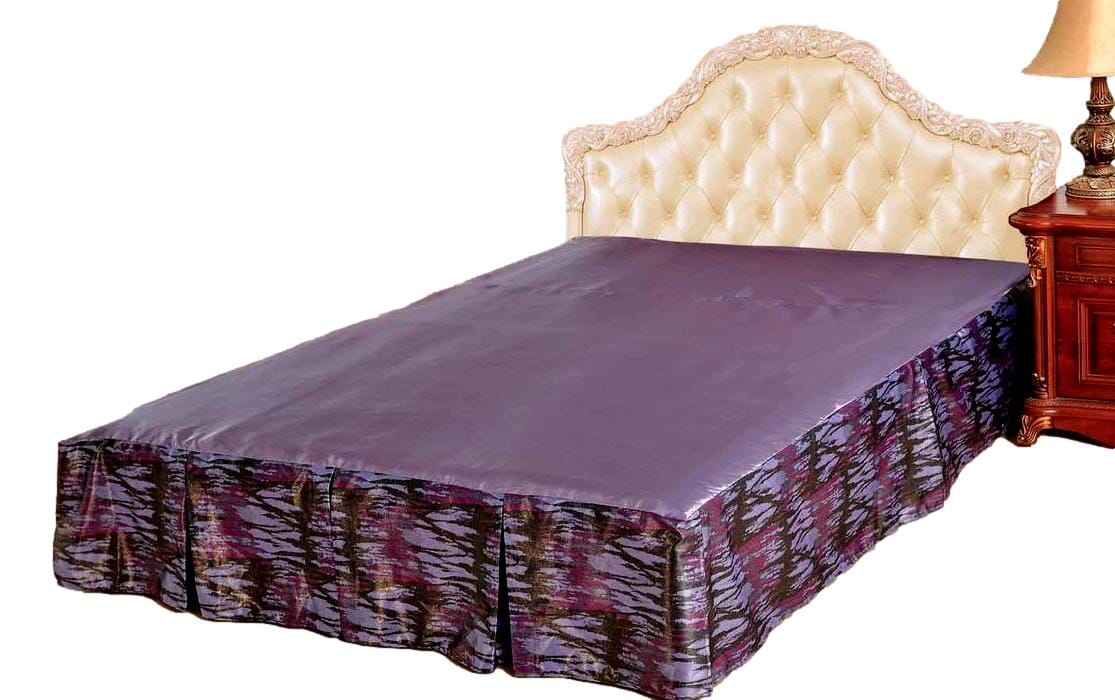 Polyester Satin Tailored Bed Skirt with 14-inch Drop