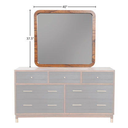 Belham Transitional Dresser Mirror in Dark Walnut Mahogany – view 6