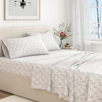 Turkish Cotton Flannel Sheet Set – Winter Floral Collection – view 17