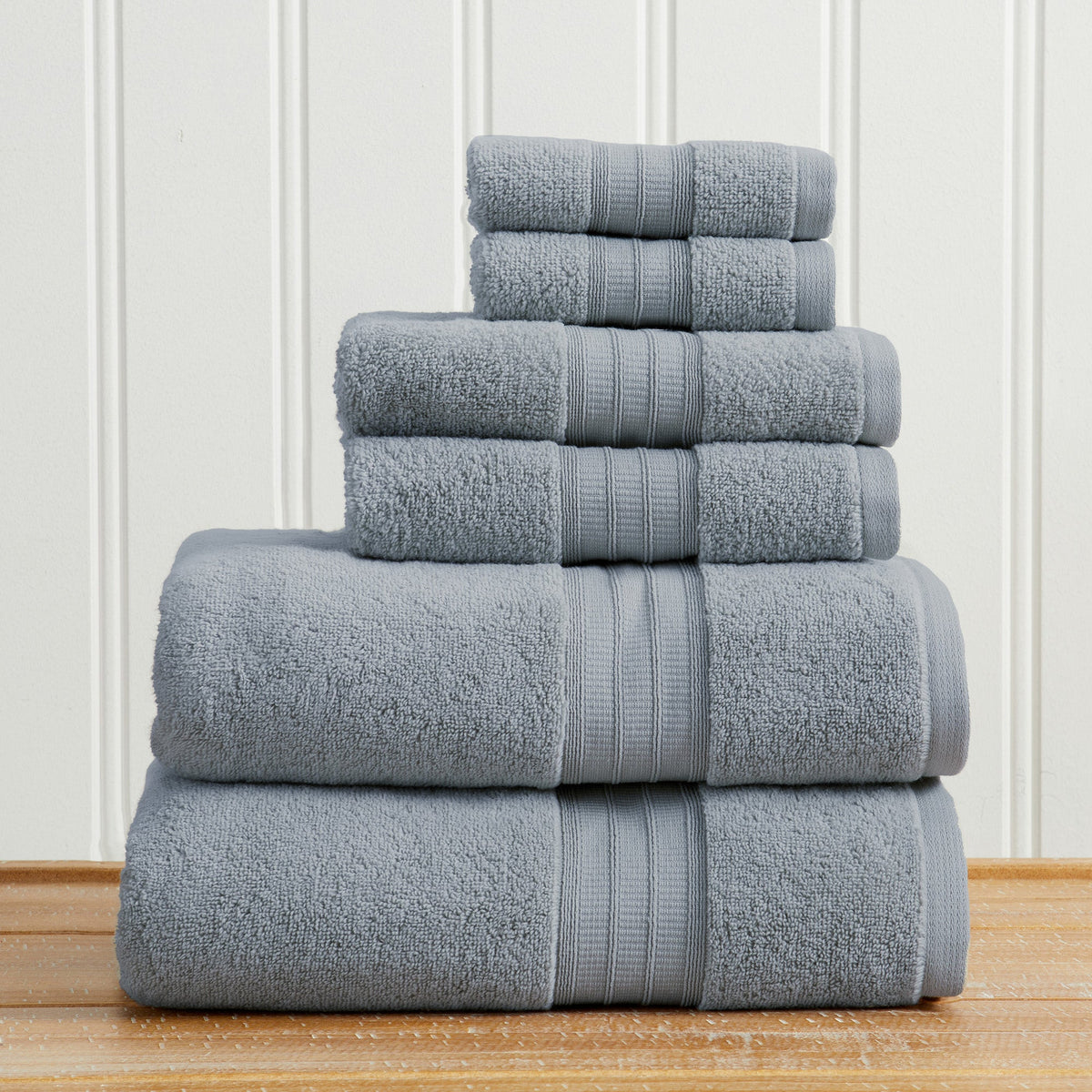 100% Cotton Premium Zero-Twist Bath Towel Set – Chiara Collection – view 57