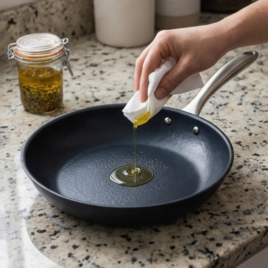 Black Angus Pre-Seasoned Carbon Steel Frying Pan – view 4