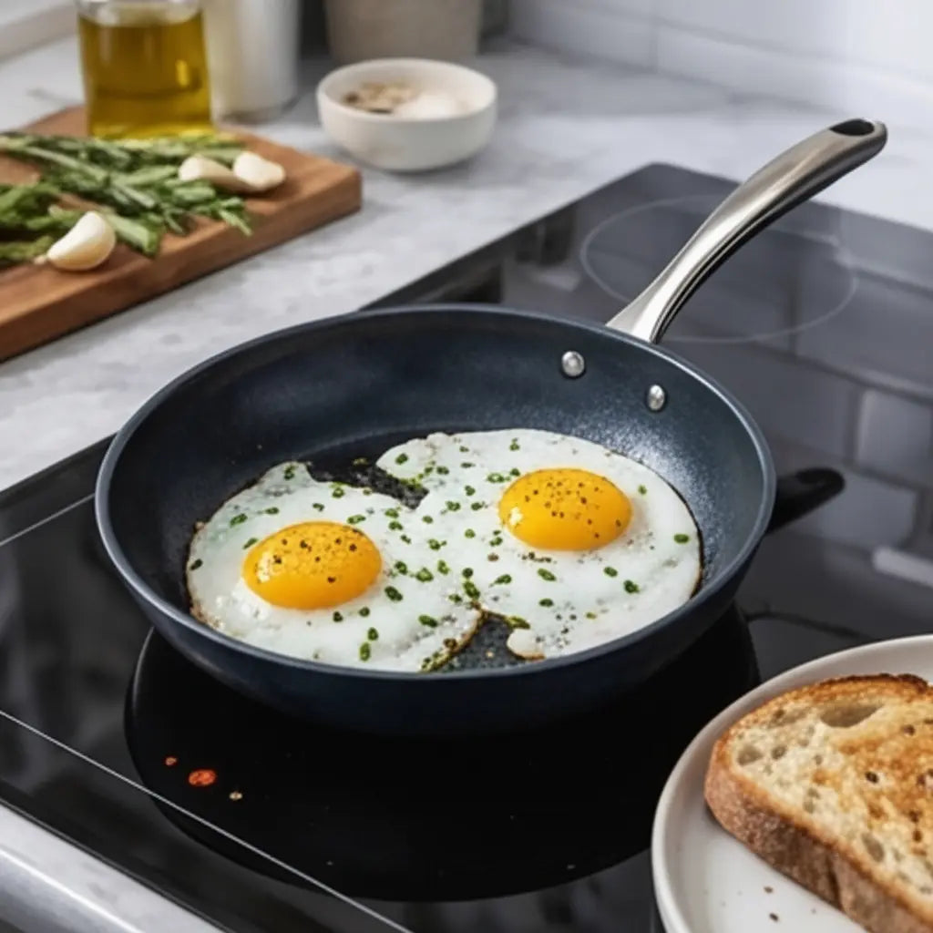 Black Angus Pre-Seasoned Carbon Steel Frying Pan – view 2
