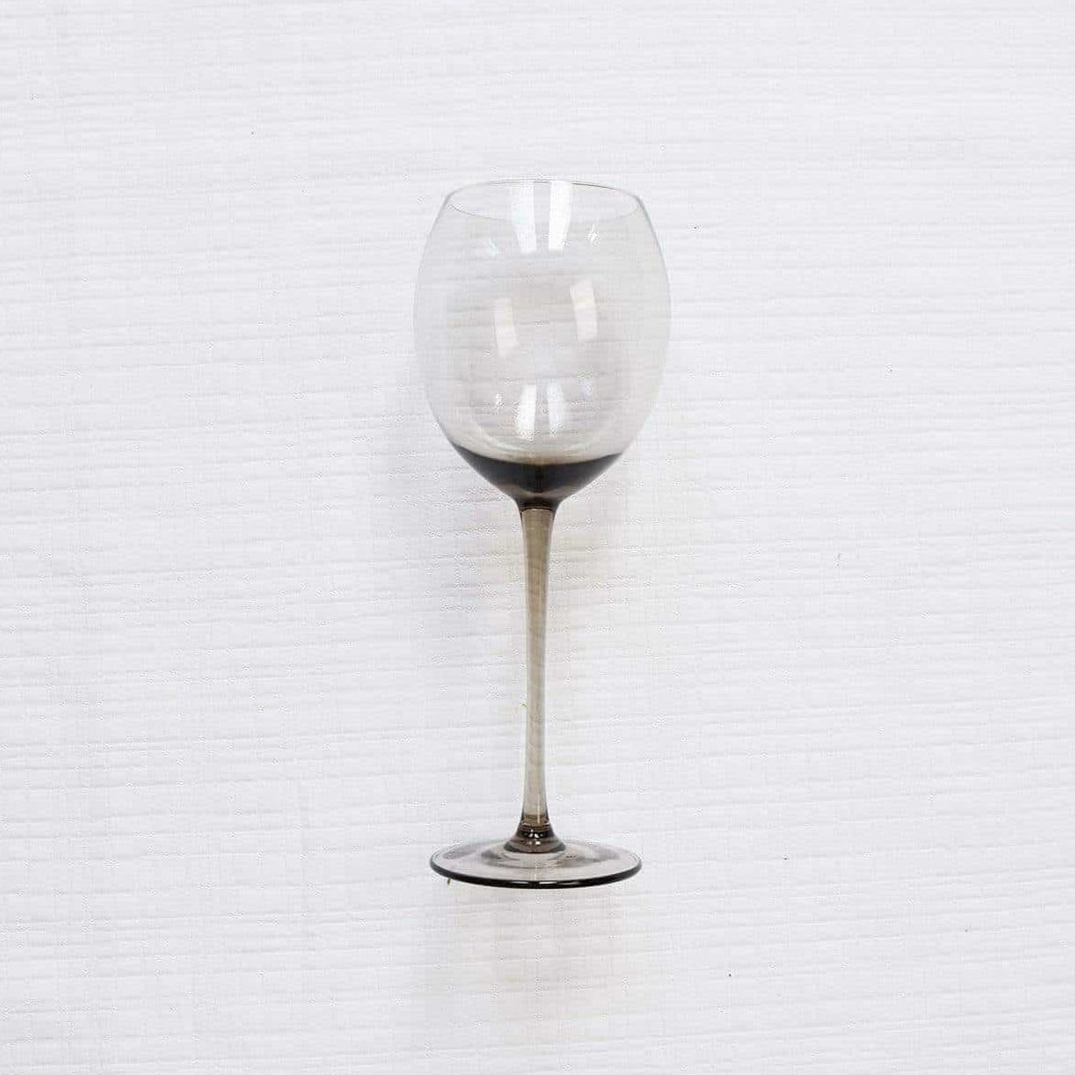 Modern Black Smoke Glass Set of Four