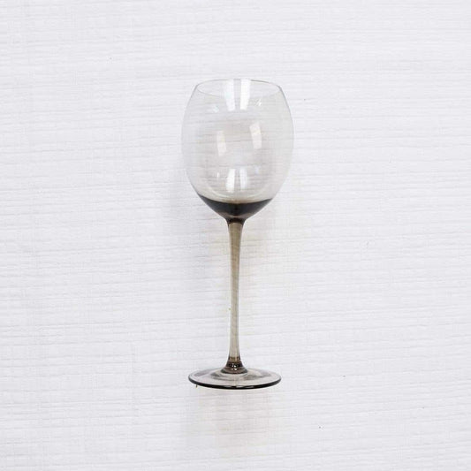 Modern Black Smoke Glass Set of Four