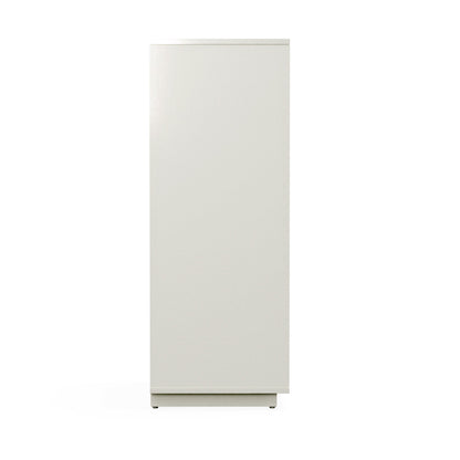 Blanca White Mahogany 5-Drawer Chest with Scalloped Drawer Fronts – view 4