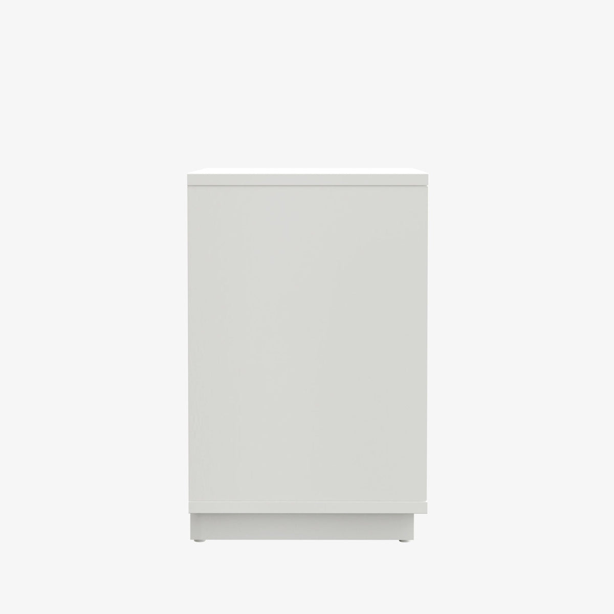 Blanca 2-Drawer Mahogany Nightstand in White with Scalloped Fronts – view 5