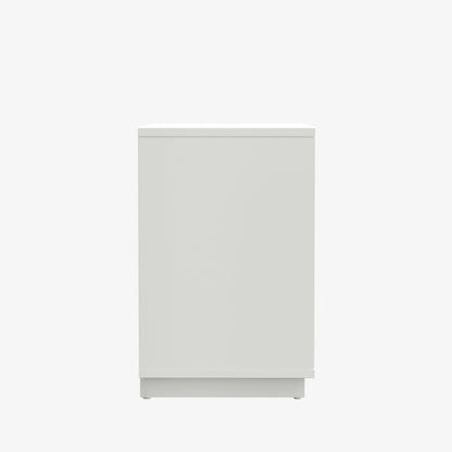 Blanca 2-Drawer Mahogany Nightstand in White with Scalloped Fronts – view 5