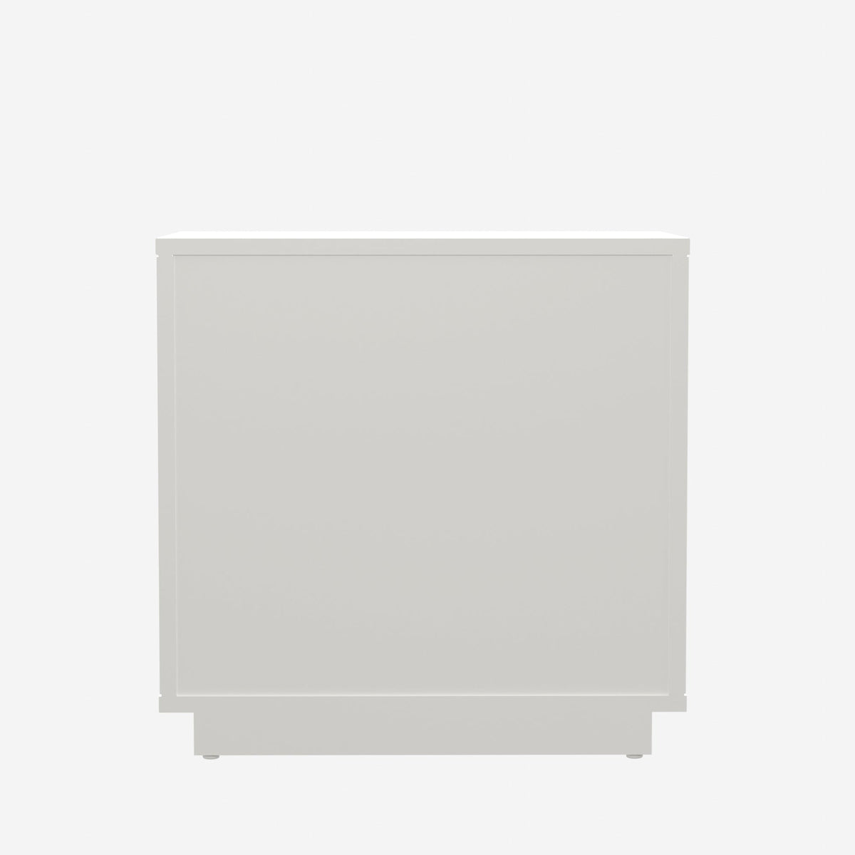 Blanca 2-Drawer Mahogany Nightstand in White with Scalloped Fronts – view 4