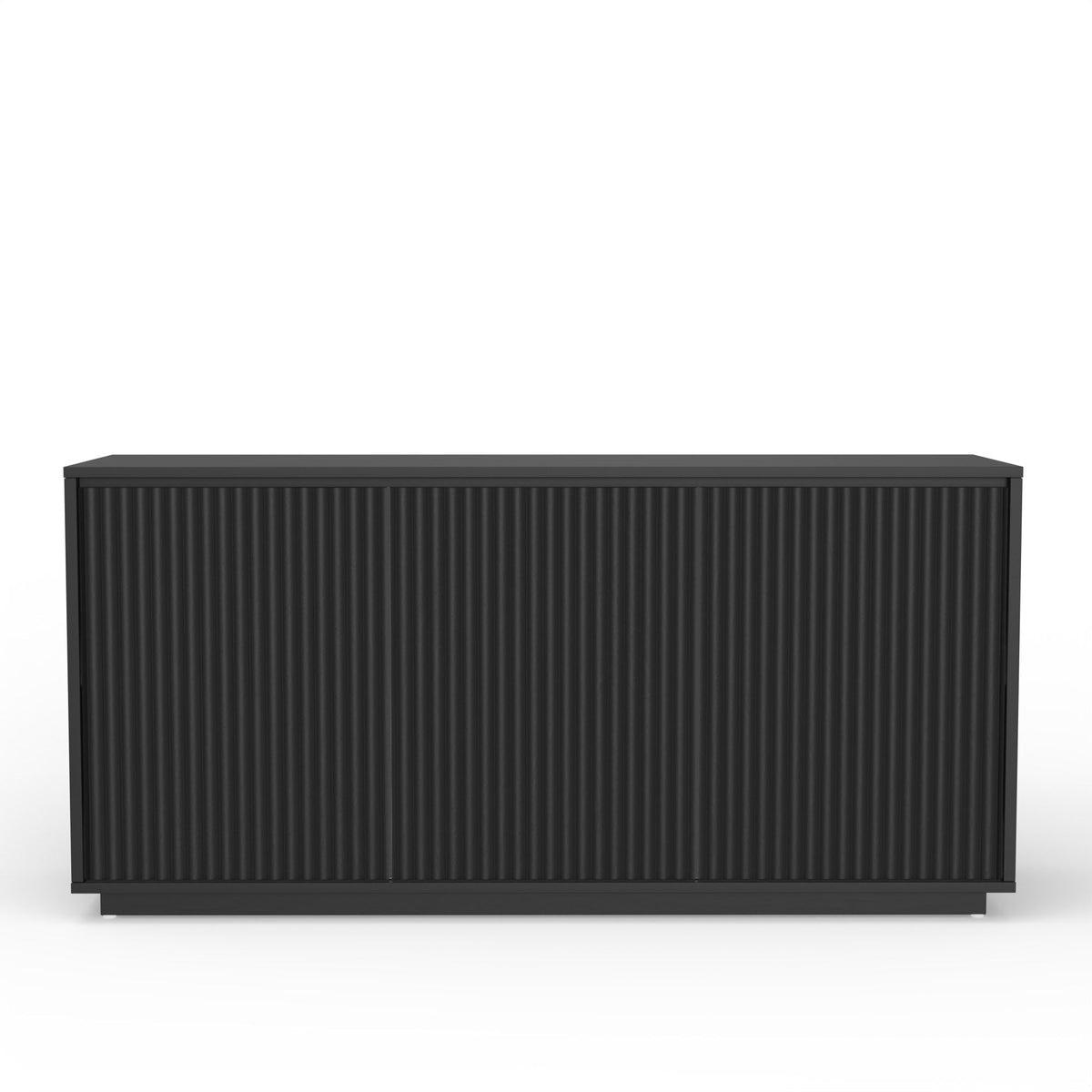 Blanca Black Sideboard with Scalloped Cabinet Doors – view 2