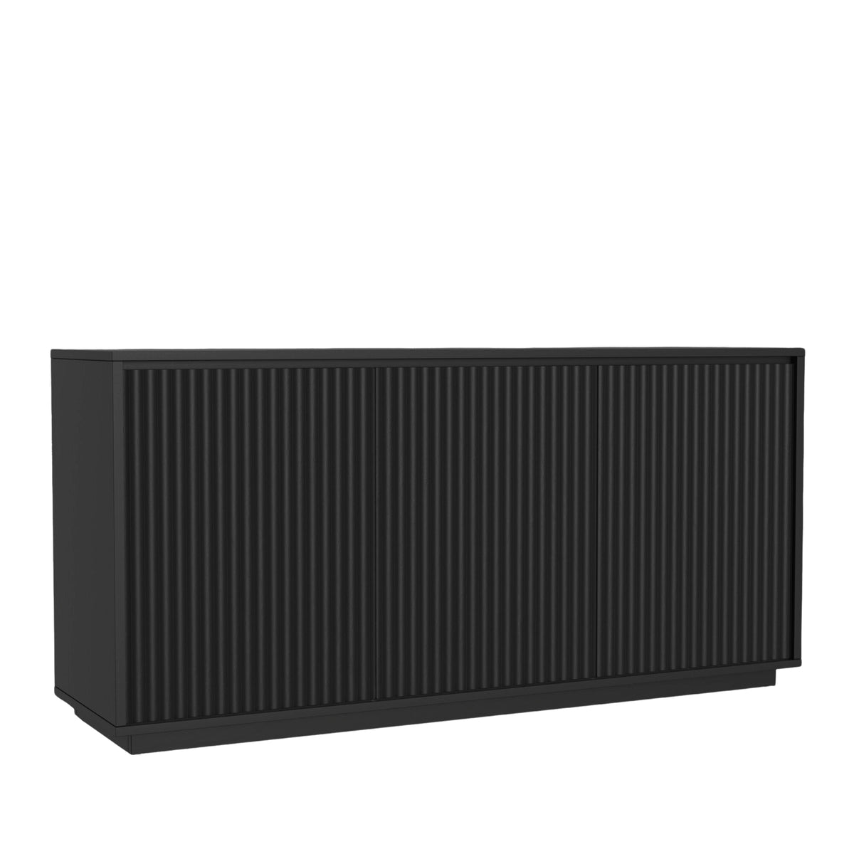 Blanca Black Sideboard with Scalloped Cabinet Doors – view 3