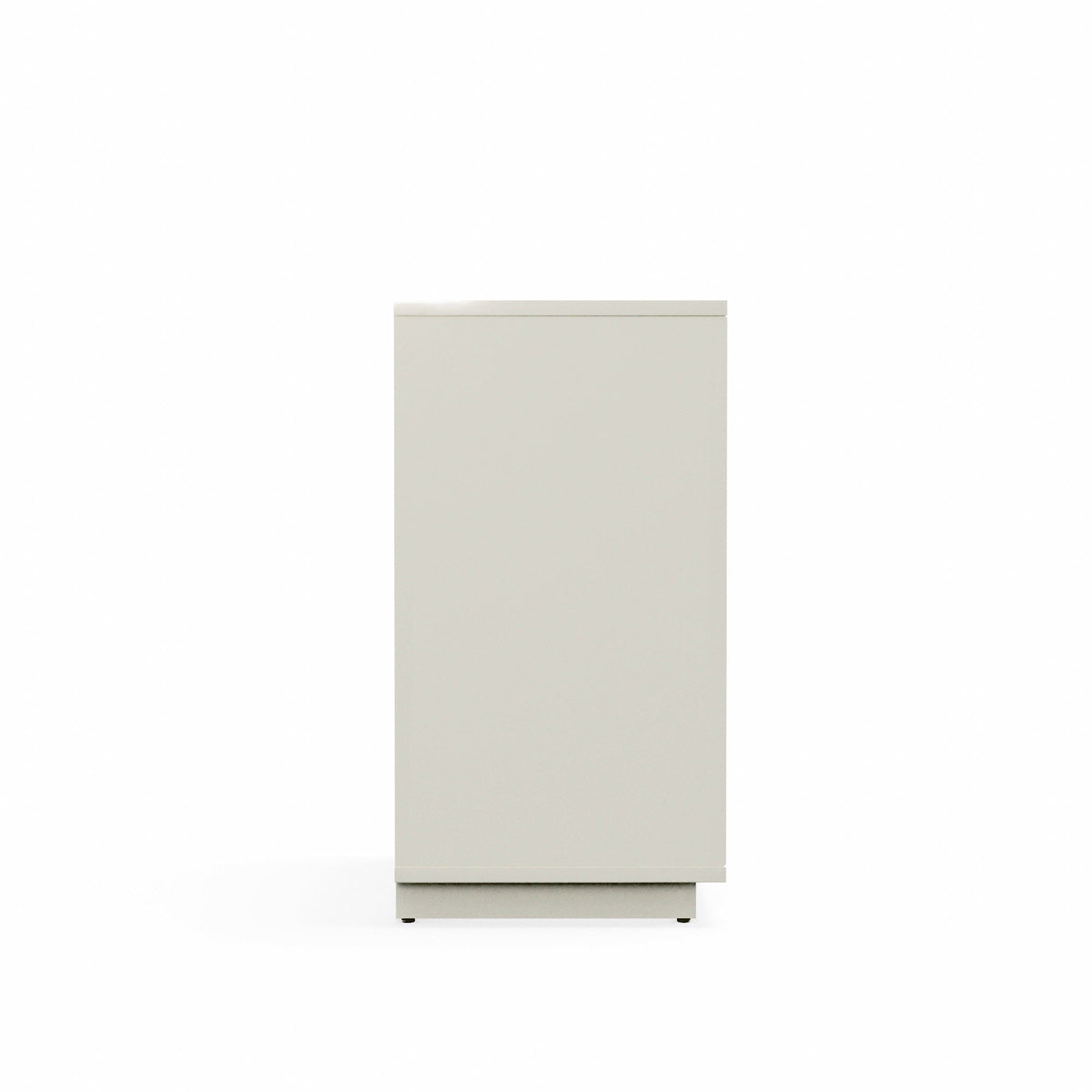Blanca 3-Drawer Mahogany Small Chest with Scalloped Drawers, White – view 5