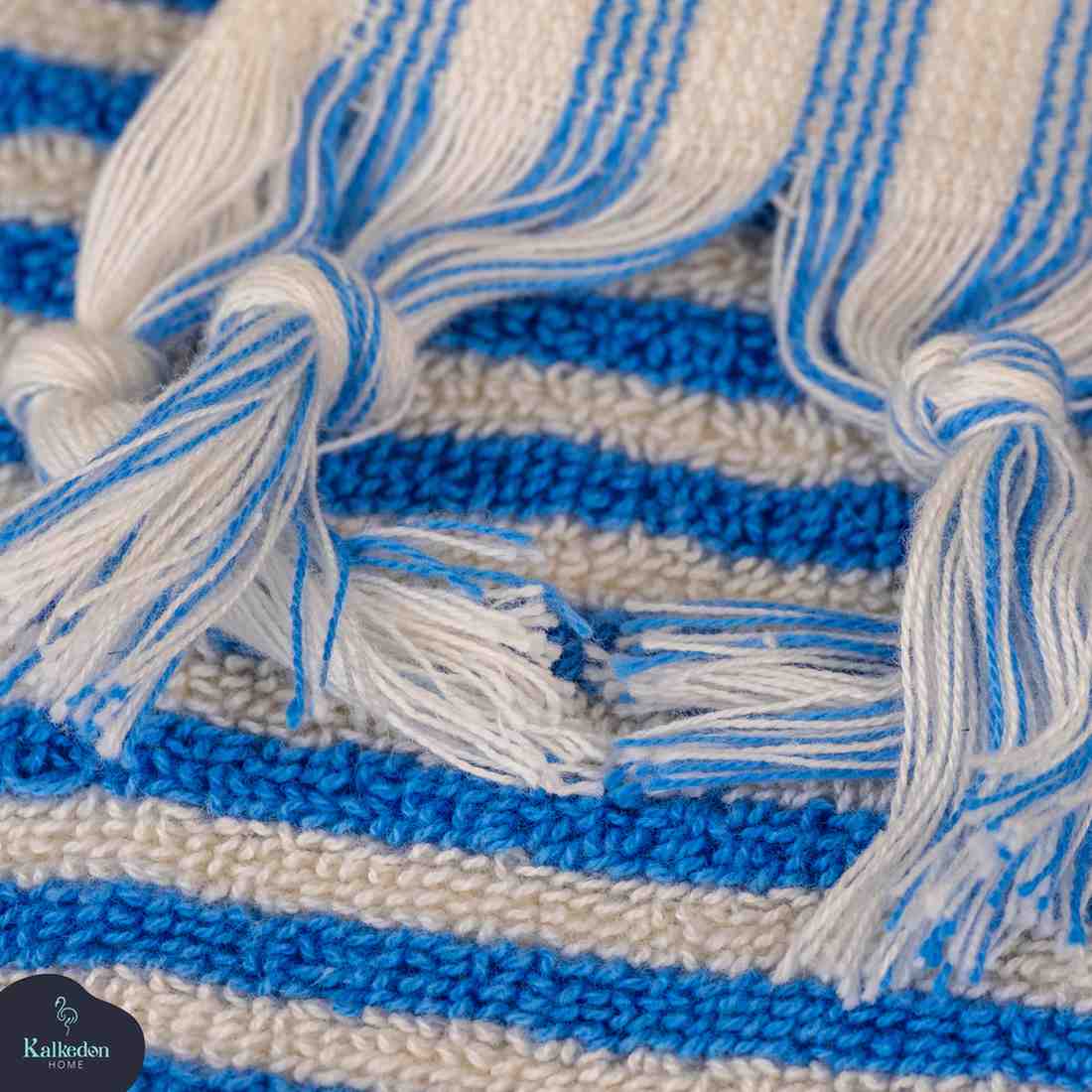 Striped Organic Turkish Cotton Hand Towel, Long 17 x 35 Inch – view 16