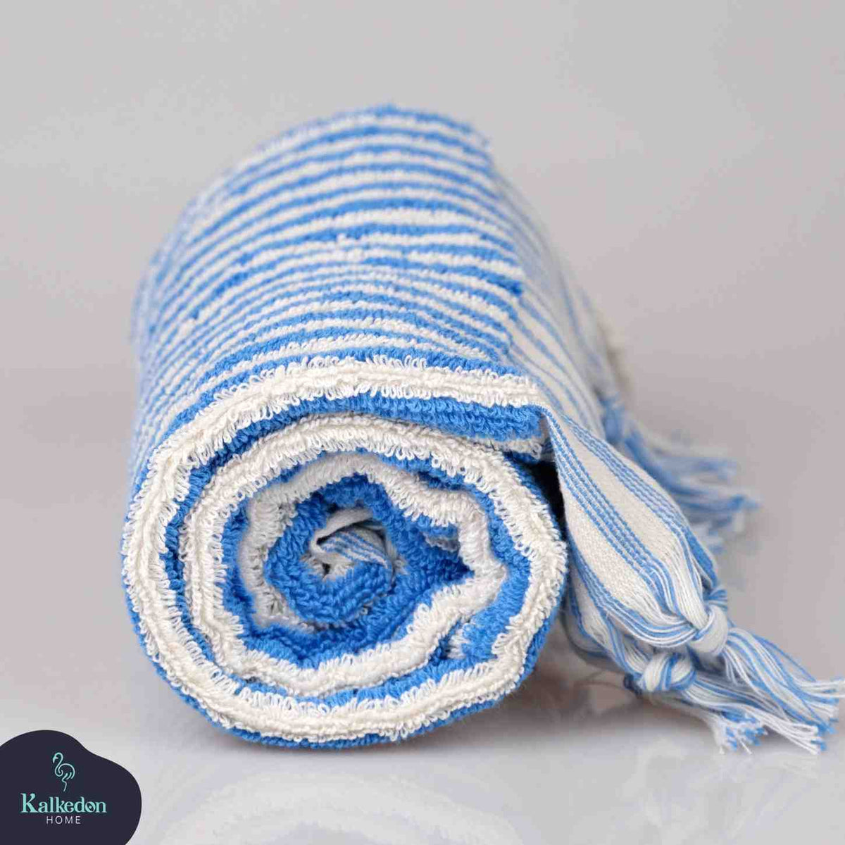 Striped Organic Turkish Cotton Hand Towel, Long 17 x 35 Inch – view 18