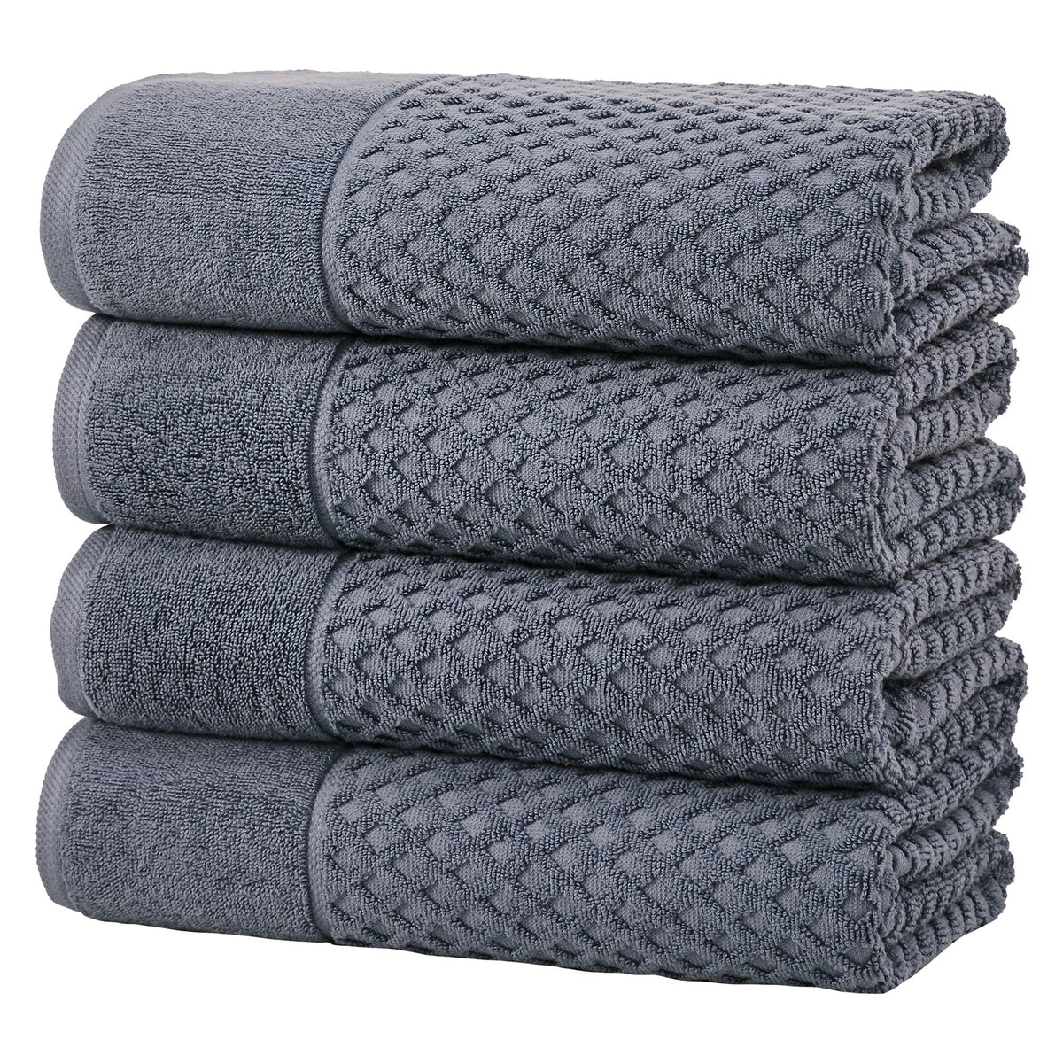 Cotton Diamond Waffle Weave Bath Towel Set – Grayson Collection – view 187