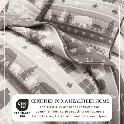 Rustic Woodland Landscape Reversible Quilt Set – Matthew Collection – view 14