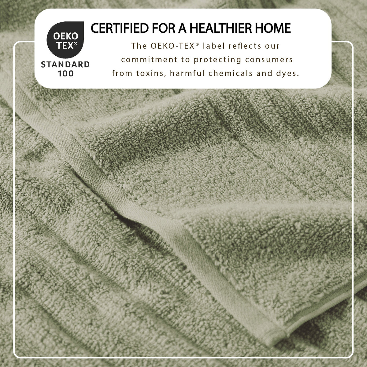 Karina Collection Luxury Combed Cotton Ribbed Bath Towel Set – view 146