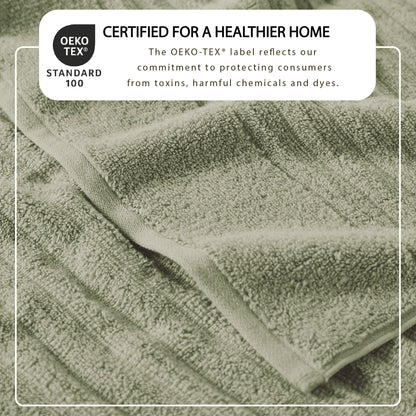 Karina Collection Luxury Combed Cotton Ribbed Bath Towel Set – view 146