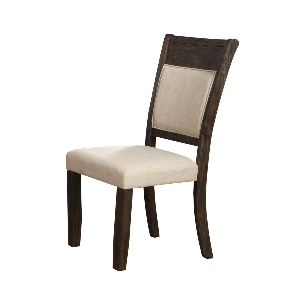 Brayden Upholstered Dining Side Chairs, Beige Fabric – view 4