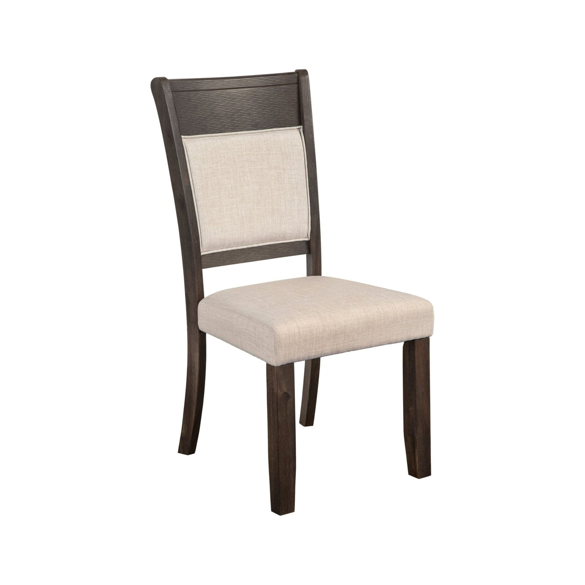 Brayden Upholstered Dining Side Chairs, Beige Fabric – view 2