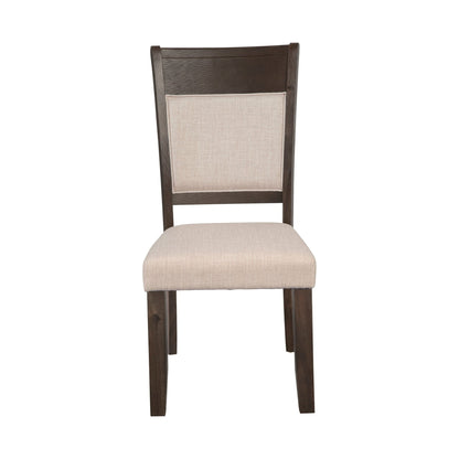 Brayden Upholstered Dining Side Chairs, Beige Fabric – view 3