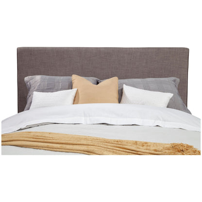 Britney Upholstered Bed in Dark Grey with Mid-Century Acorn Legs – view 3