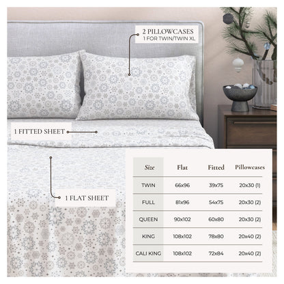 Turkish Cotton Flannel Sheet Set – Stratton Collection – view 25