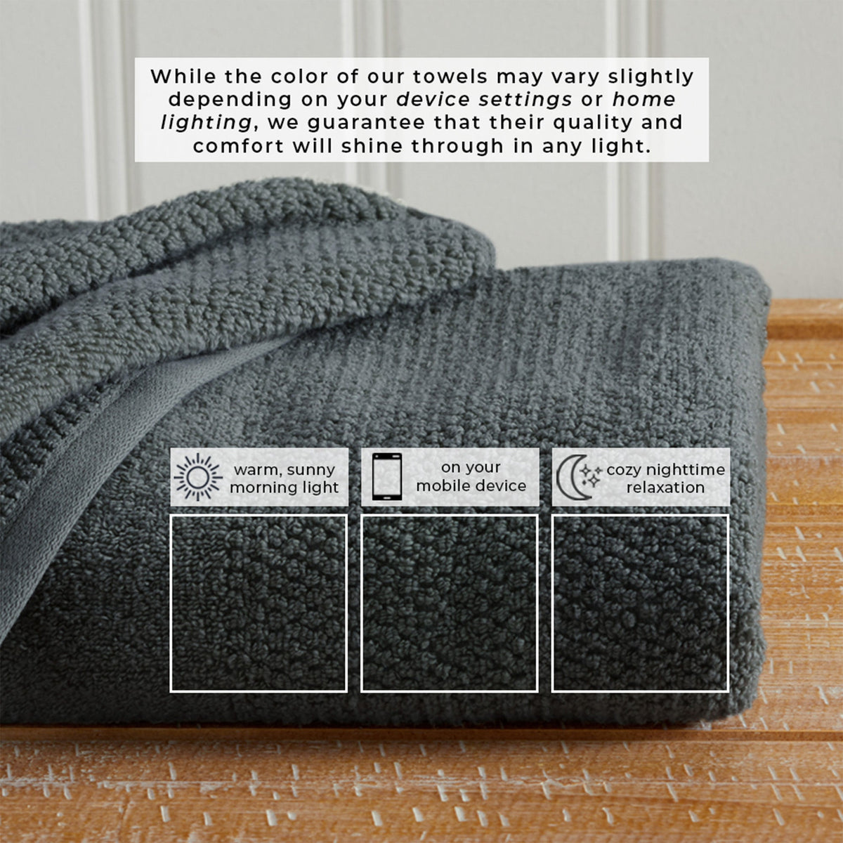 100% Cotton Rice Weave Textured Bath Towel Set – Marbella Collection – view 96