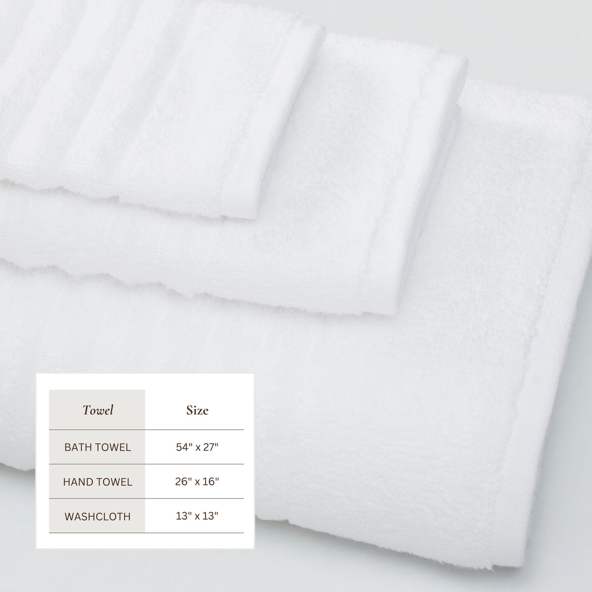 Karina Collection Luxury Combed Cotton Ribbed Bath Towel Set – view 4
