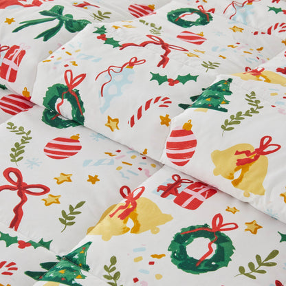 Reversible Holiday and Lodge Comforter and Sham Set – Odette Collection – view 62