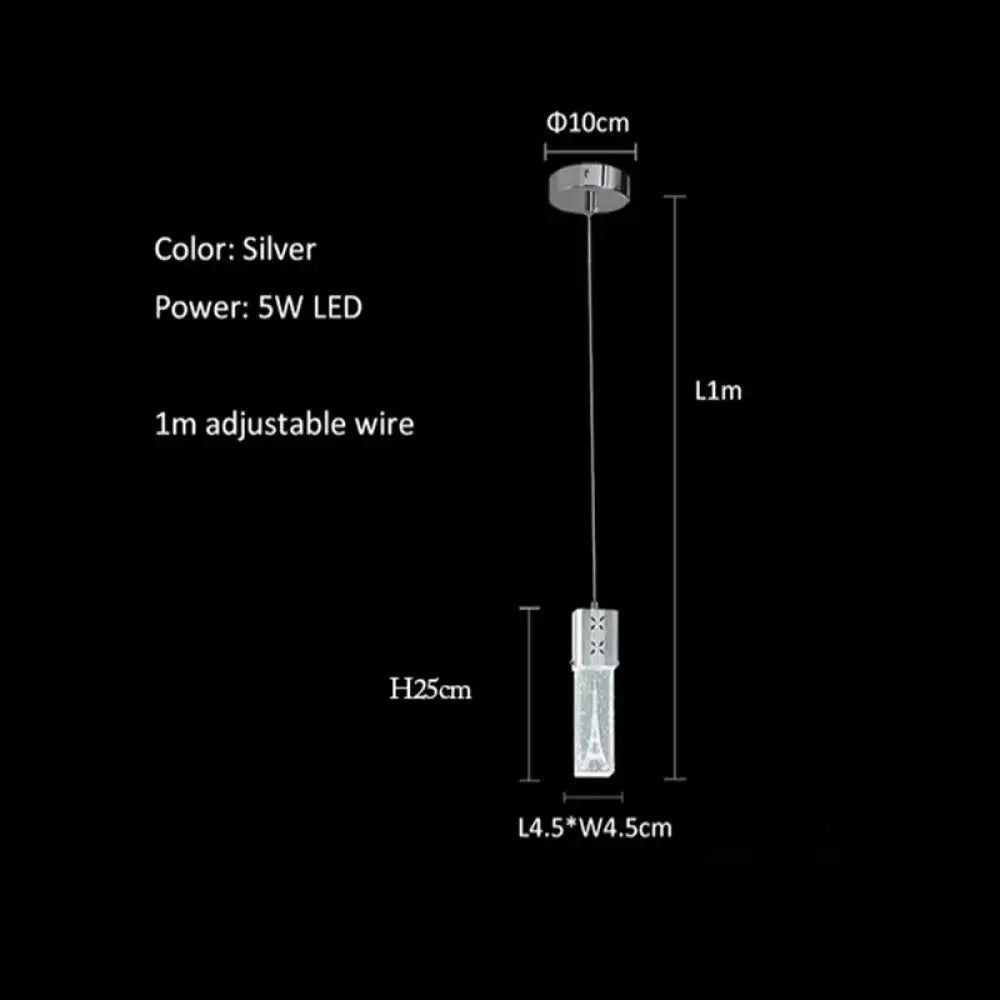 Bubble Crystal LED Pendant Light and Wall Lamp in Gold or Silver – view 8