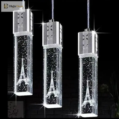 Bubble Crystal LED Pendant Light and Wall Lamp in Gold or Silver – view 2