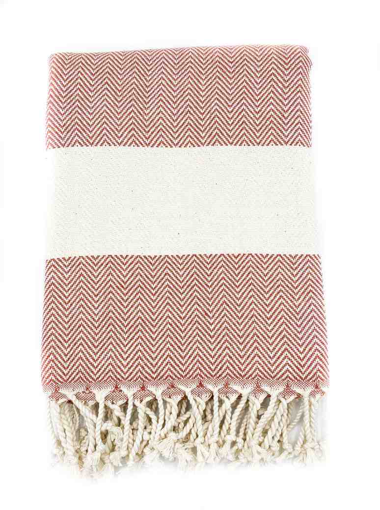 Herringbone Turkish Cotton Towel, Oversized 38 x 72 Inch Bath and Beach – view 14