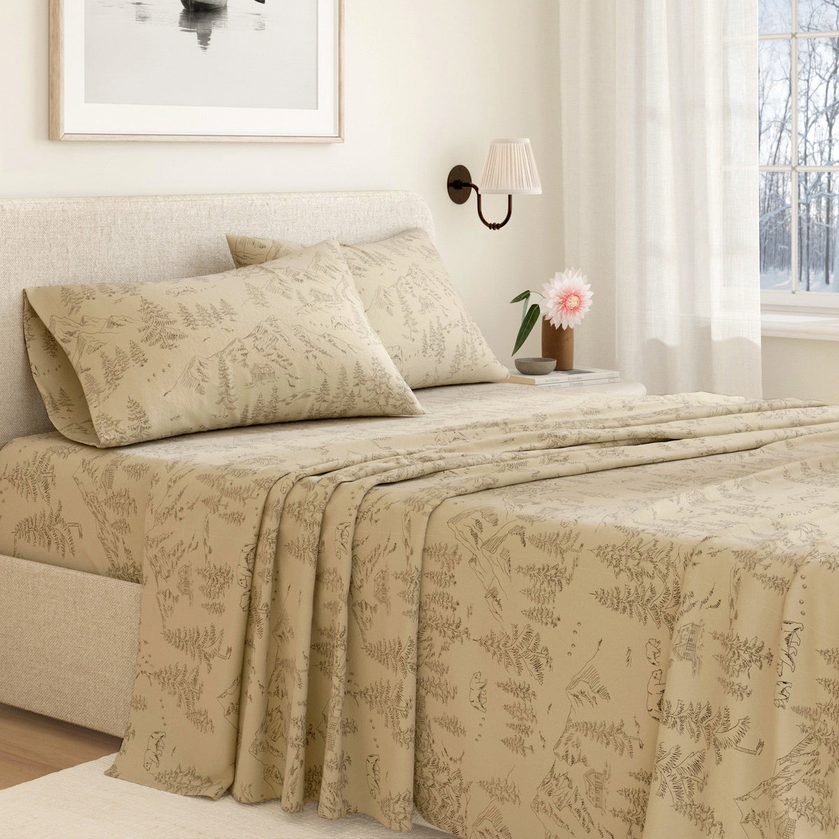 Turkish Cotton Flannel Sheet Set – Stratton Collection – view 64