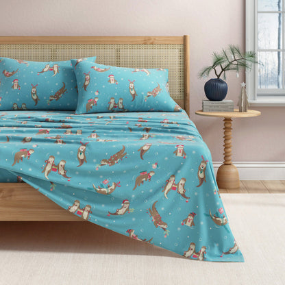 Turkish Cotton Christmas Flannel Sheets – Whittaker Holiday Prints – view 46