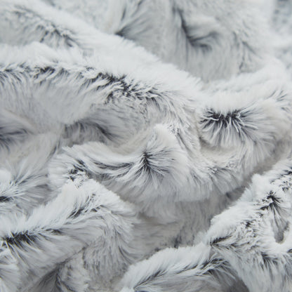 Snowy Owl Ombre Faux Fur and Sherpa Throw Blanket – view 6