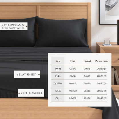 Solid Cotton Flannel Sheet Set – Nordic Collection – view 35