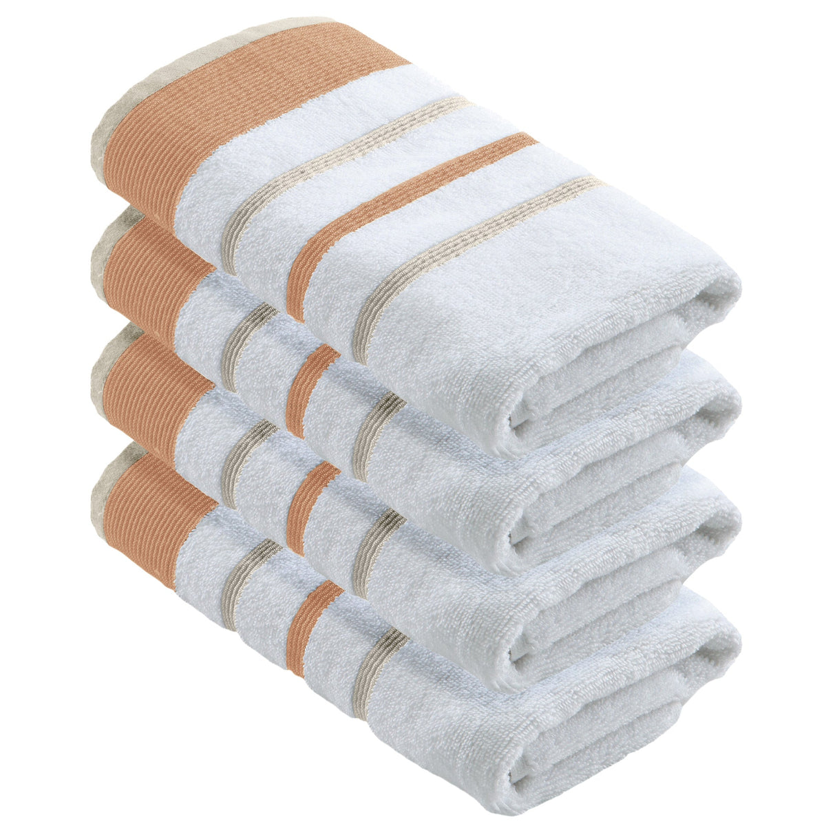 Decorative Cotton Stripe Bath Towel Set – Noelle Collection – view 50